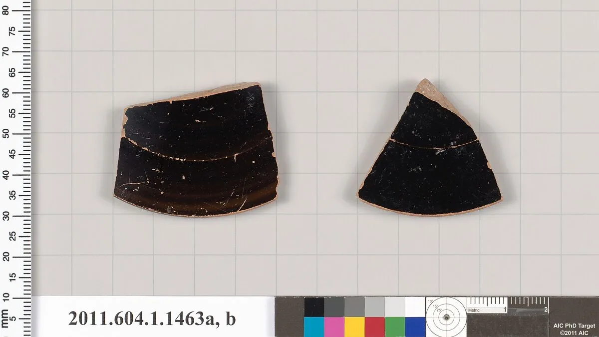 Terracotta fragments of kylikes (drinking cups) — Unknown