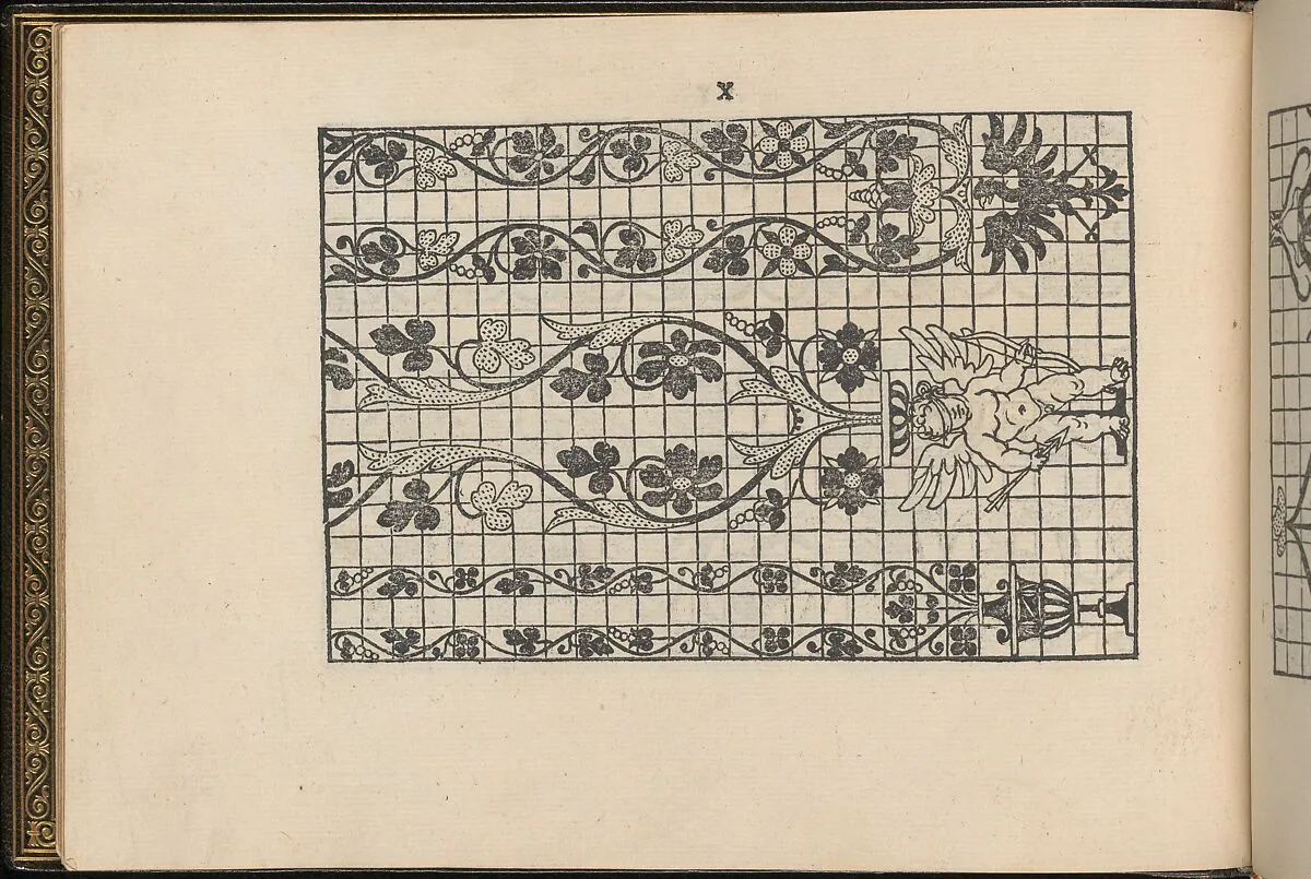 La Vera Perfettione del Disegno di varie sorti di recami, page 5 (verso) — Giovanni Ostaus|Giuseppe Salviati (Giuseppe Porta, called Il Salviati)