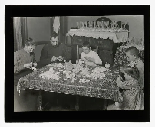 [Social Documentary Lantern Slide of New York]