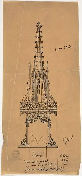 Design for a Font Cover — Ernest Geldart
