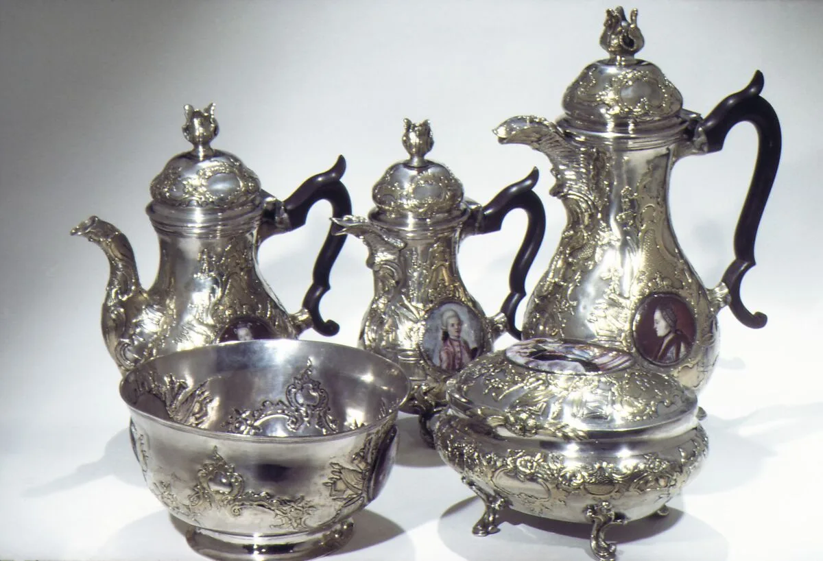 Coffee service — Johan Henrik Blom|Pietro Rotari