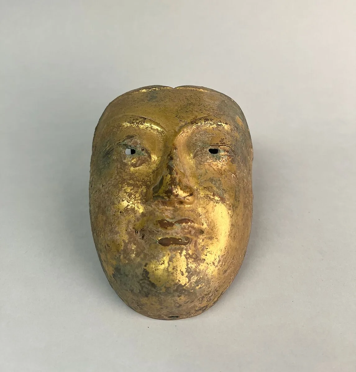 遼 鎏金青銅覆面|Funerary mask — Unknown