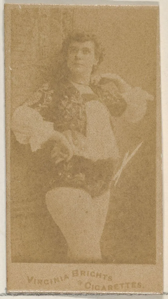 From the Actors and Actresses series (N45, Type 5) for Virginia Brights Cigarettes — Allen & Ginter