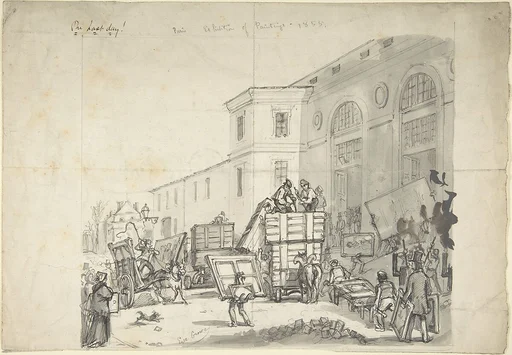 Delivery Entrance of Palais des Beaux Arts at the Exposition Universelle of 1855