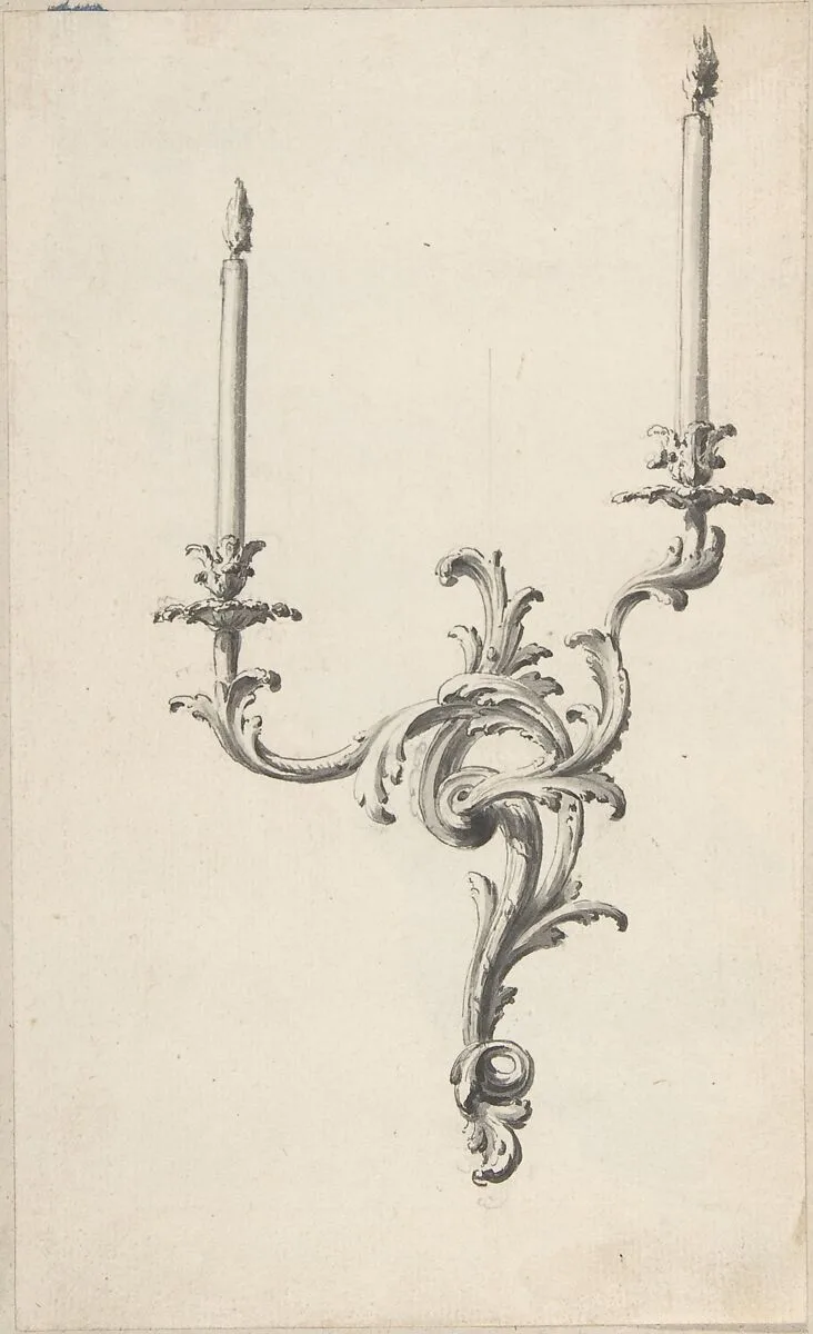 Design for a Sconce — Anonymous, French, 18th century