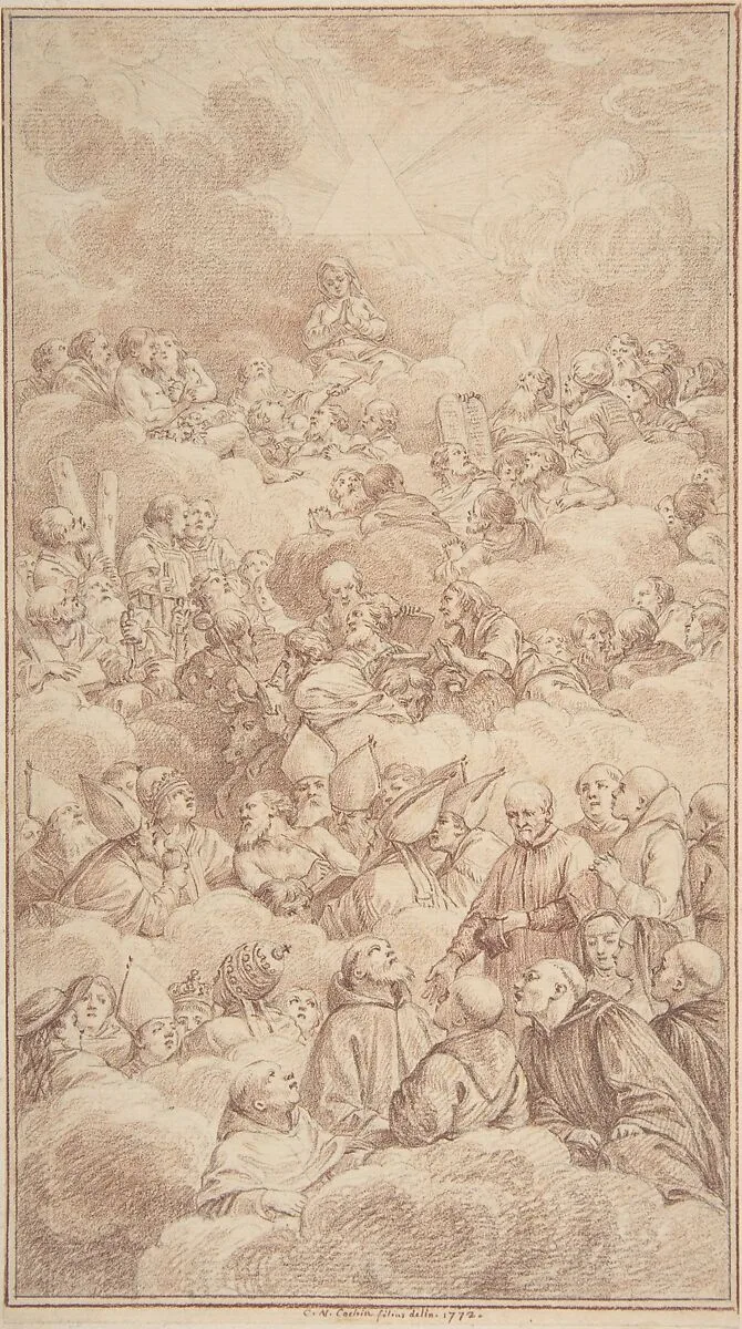 The Company of Saints in Glory — Charles Nicolas Cochin II