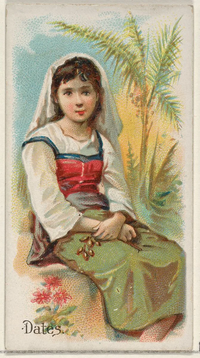 Dates, from the Fruits series (N12) for Allen & Ginter Cigarettes Brands — Allen & Ginter|George S. Harris & Sons