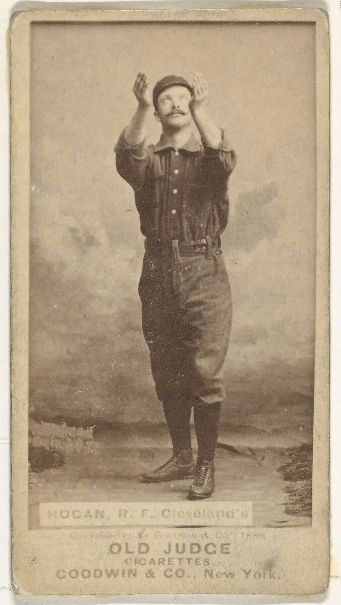 Mortimer Edward Hogan, Right Field, Cleveland, from the Old Judge series (N172) for Old Judge Cigarettes — Goodwin & Company