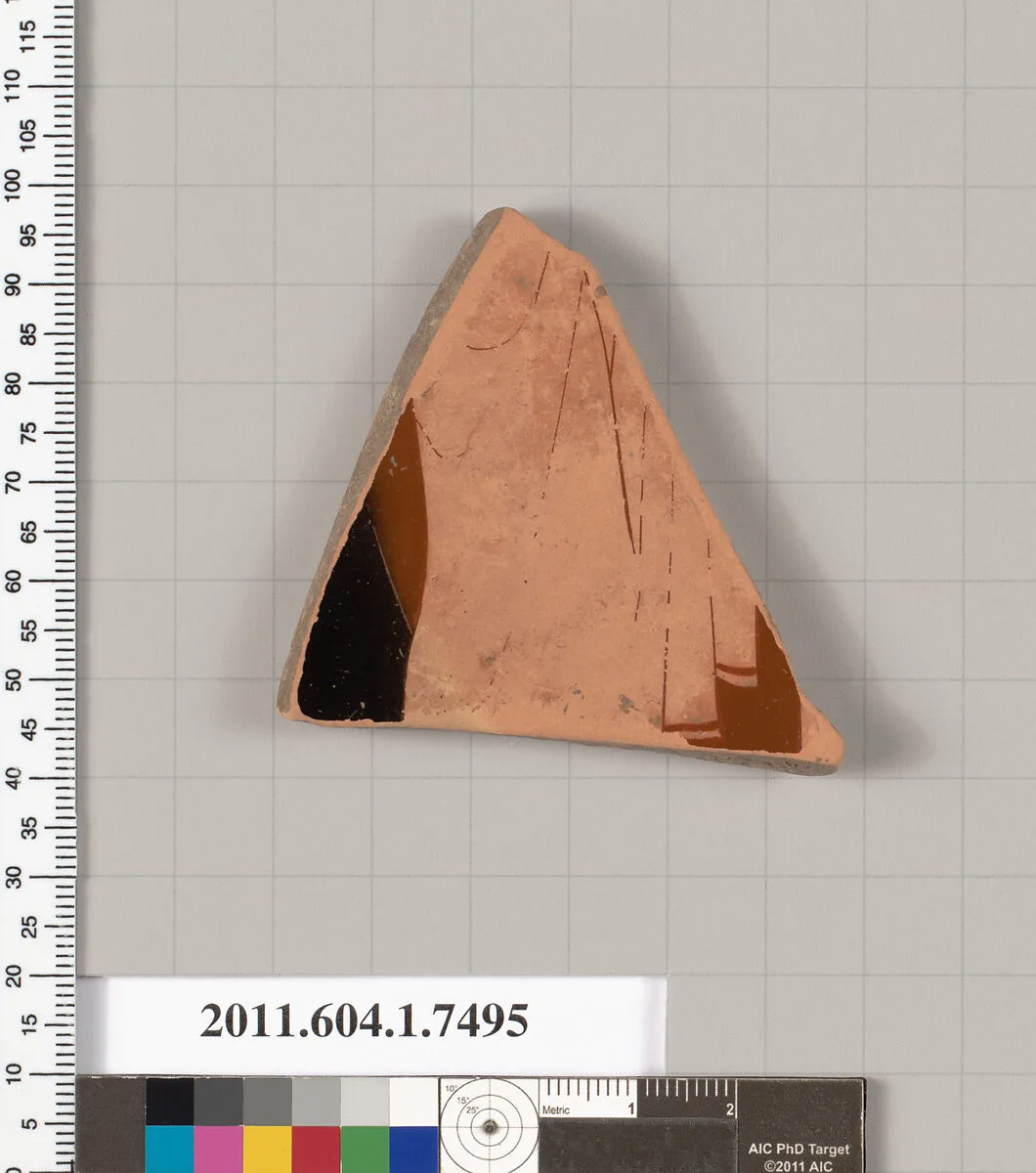 Terracotta fragment of a kylix (drinking cup) — Unknown