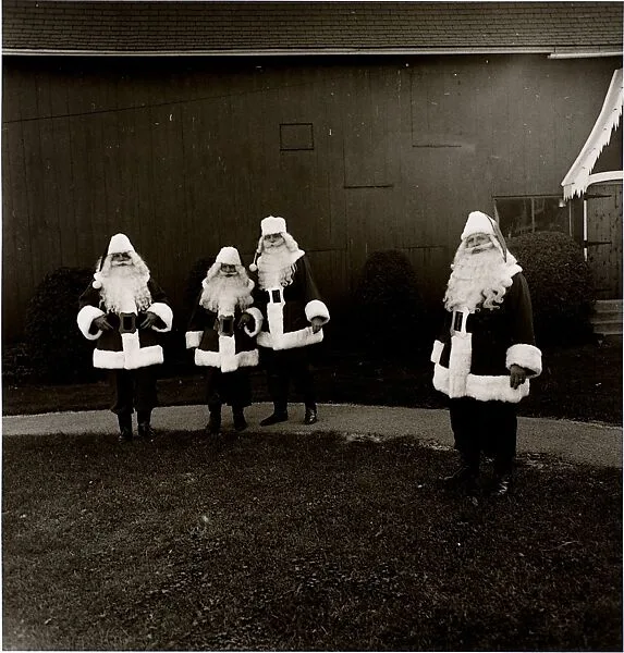 Santas at the Santa Claus School, Albion, N.Y. — Diane Arbus