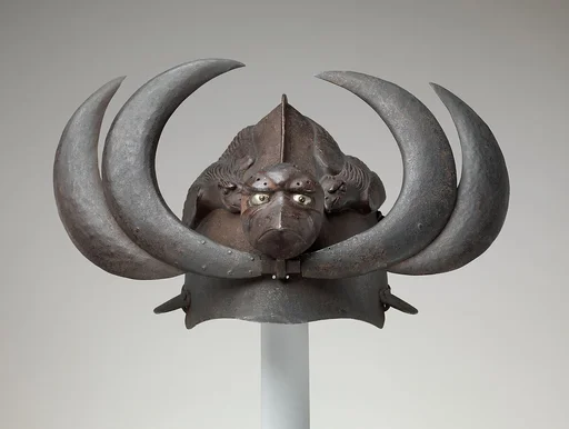 Exotic Helmet with Tengu Mask and Crows