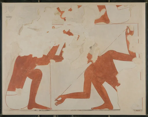 Stone Masons Sqaring a Block, Tomb of Rekhmire