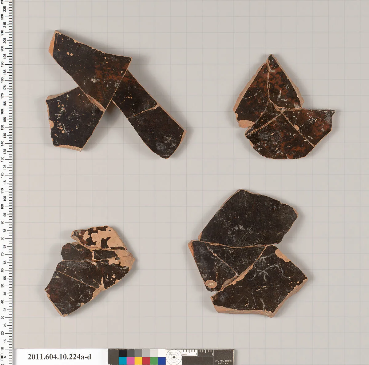 Terracotta fragments of a closed shape — Unknown
