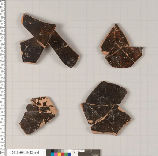 Terracotta fragments of a closed shape
