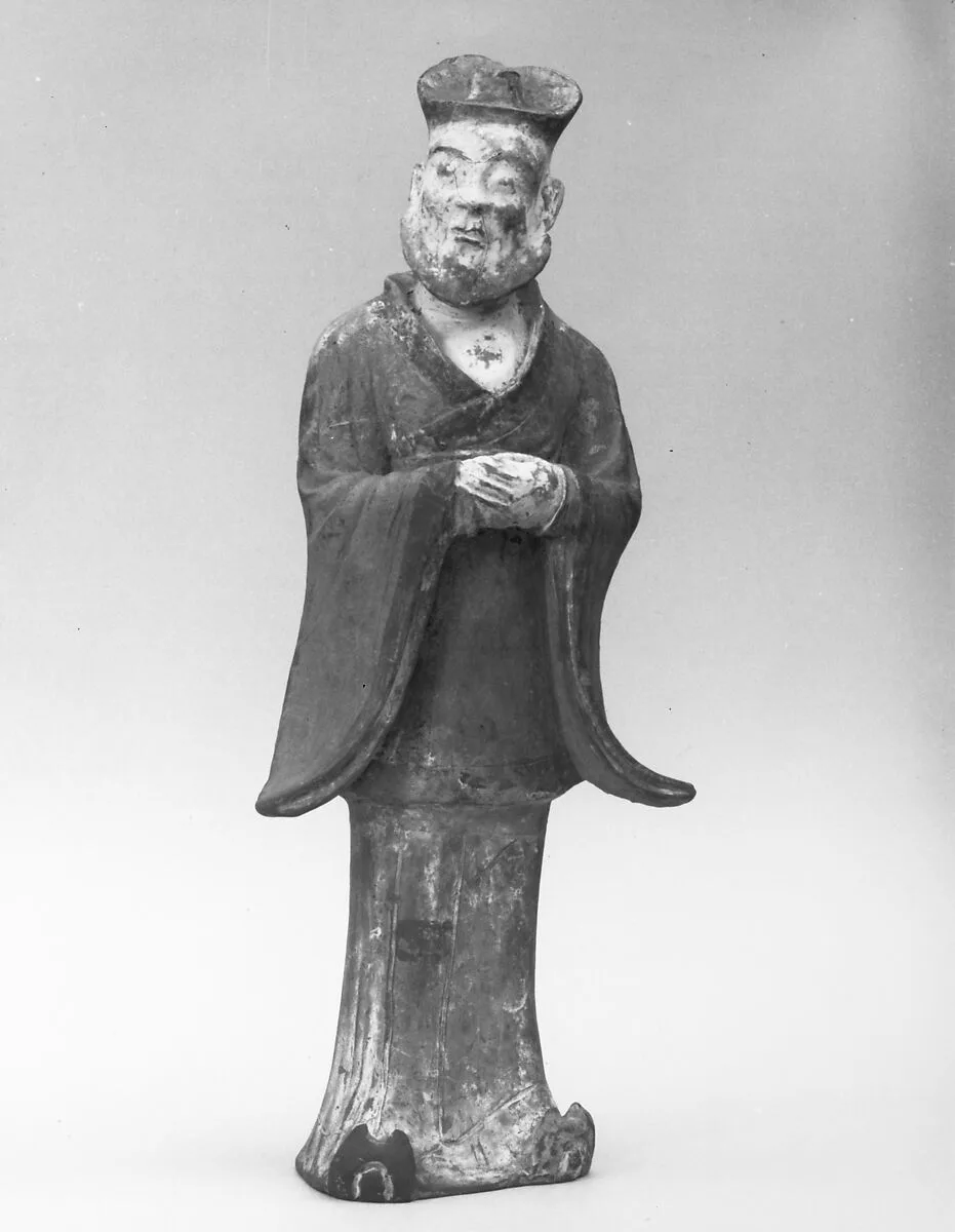 北魏至北齊 彩繪陶文吏俑|Civil official — Unknown