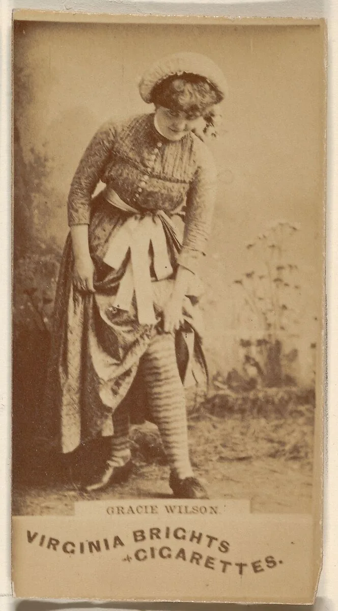 Gracie Wilson, from the Actors and Actresses series (N45, Type 1) for Virginia Brights Cigarettes — Allen & Ginter