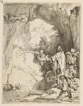 The Raising of Lazarus: The Smaller Plate (reverse copy) — Rembrandt (Rembrandt van Rijn)