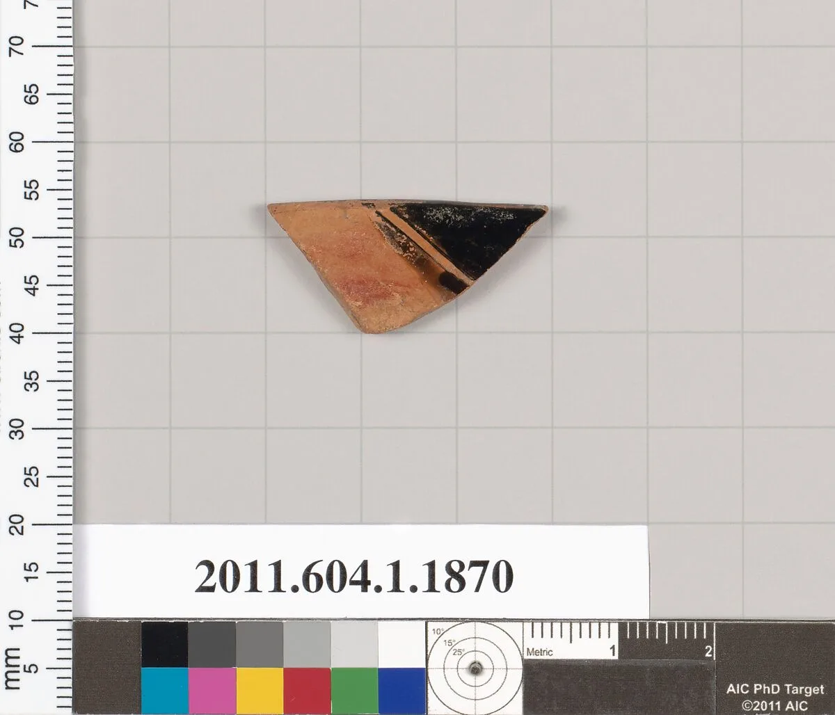 Terracotta rim fragment of a kylix (drinking cup) — Unknown