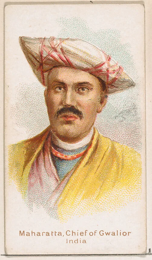 Maharatta, Chief of Gwalior, India, from the Savage and Semi-Barbarous Chiefs and Rulers series (N189) issued by Wm. S. Kimball & Co. — William S. Kimball & Company