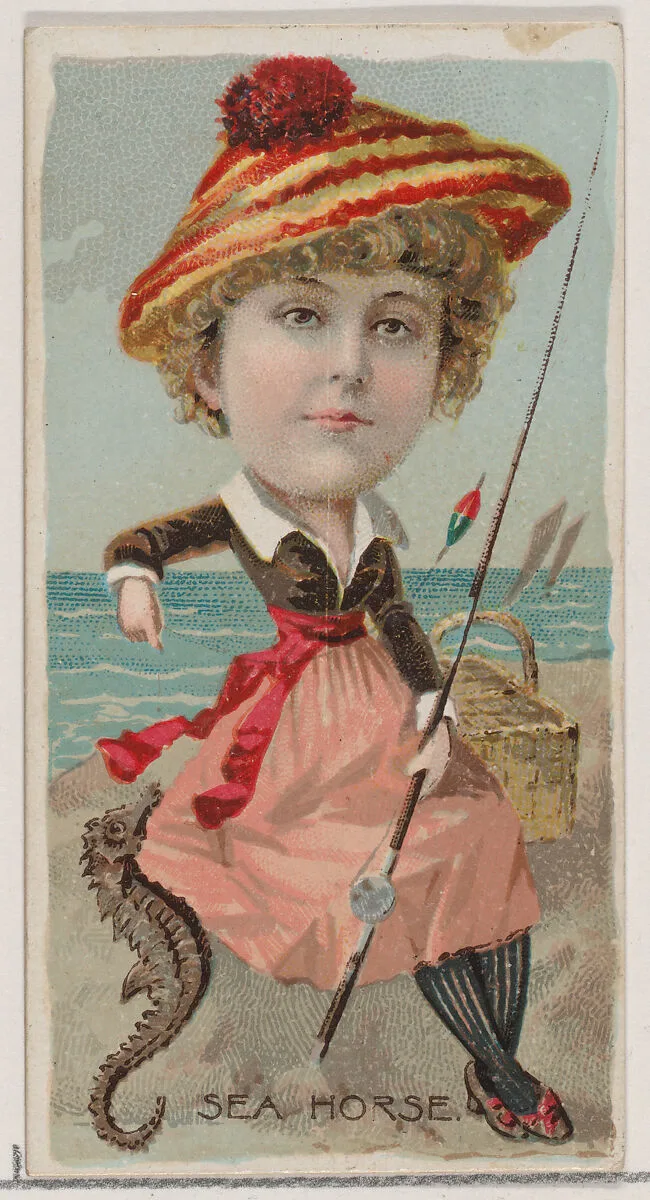 Seahorse, from the series Fishers and Fish (N74) for Duke brand cigarettes — W. Duke, Sons & Co.|Knapp & Company