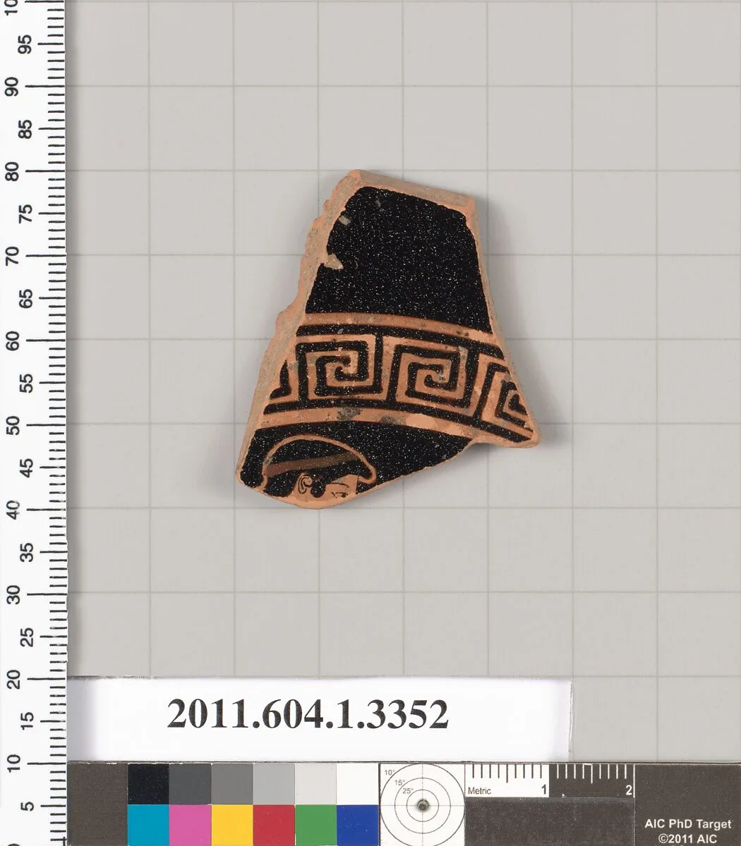 Terracotta fragment of a kylix (drinking cup) — Unknown