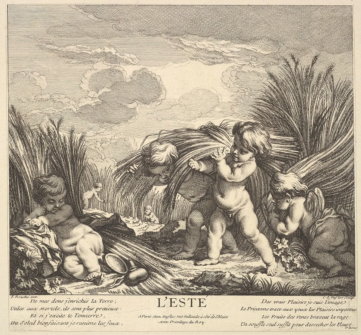 Summer — Claude Augustin Duflos le Jeune|François Boucher