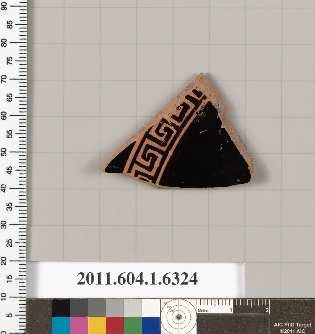 Terracotta fragment of a kylix (drinking cup) — Unknown
