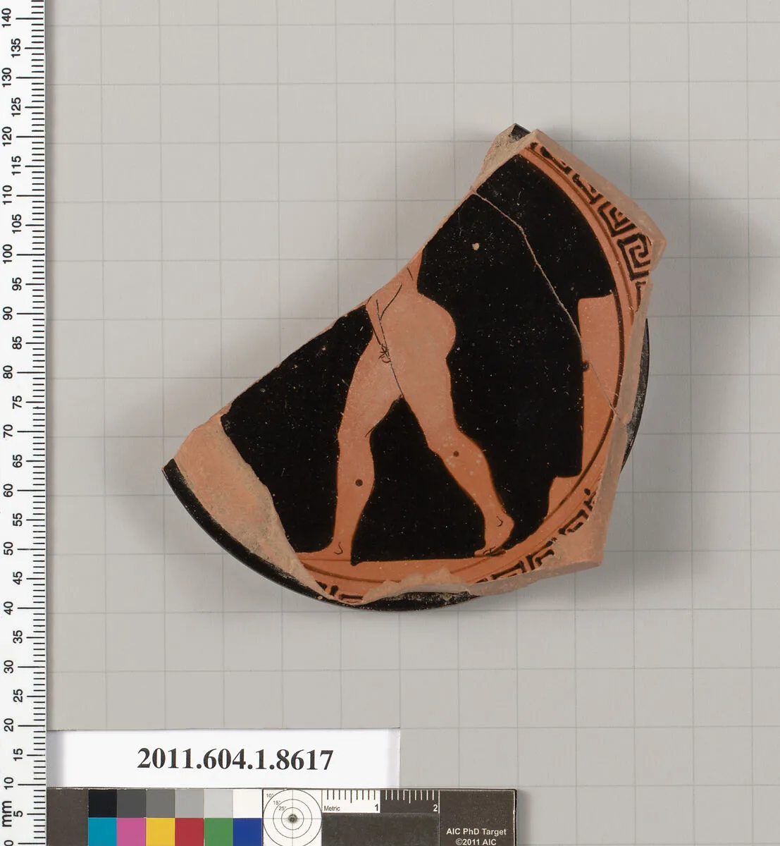 Terracotta fragment of a stemless kylix (drinking cup) — Unknown