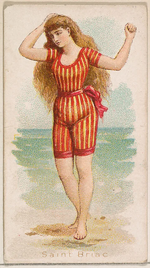 Saint Briac, from the Fancy Bathers series (N187) issued by Wm. S. Kimball & Co. — William S. Kimball & Company