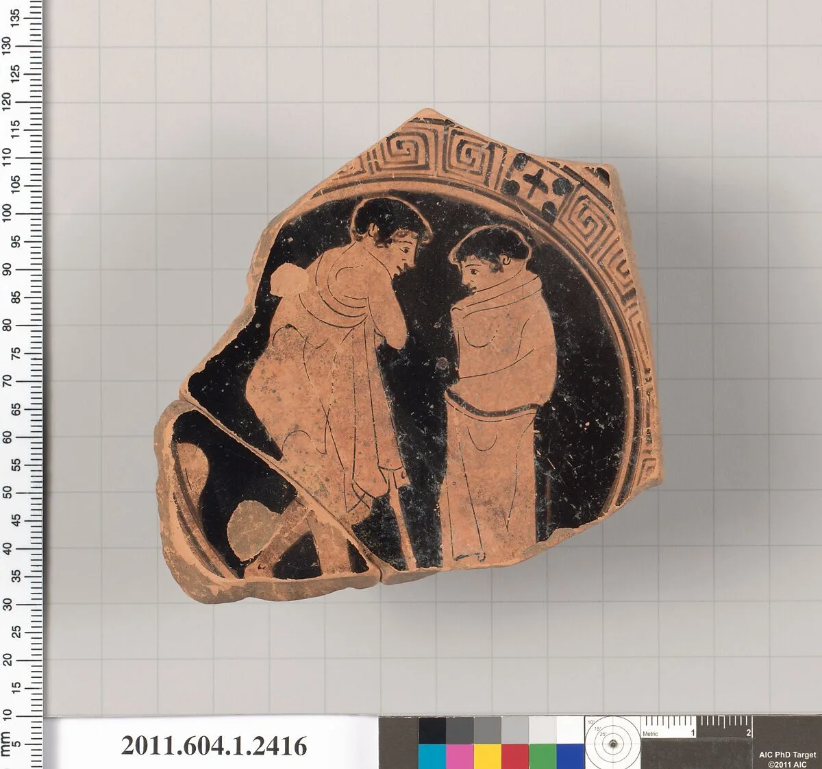 Terracotta fragment of a kylix (drinking cup) — Unknown