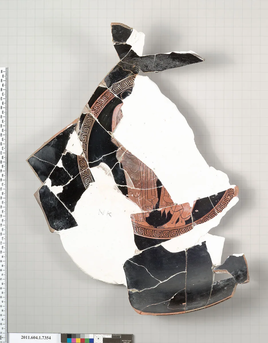Terracotta fragment of a kylix (drinking cup) — Unknown