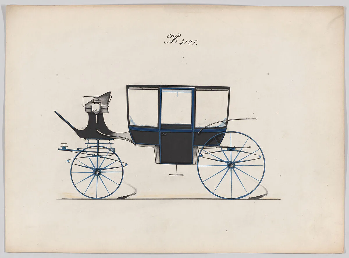 Design Curtain Quarter Coach, no. 3105 — Brewster & Co.