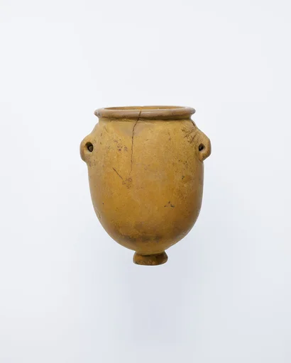 Footed jar with lug handles