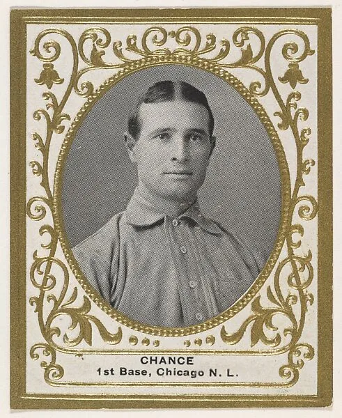 Chance, 1st Base, Chicago, National League, from the Baseball Players (Ramlys) series (T204) issued by the Mentor Company to promote Ramly and T.T.T. Turkish Cigarettes — Carl Homer Studios, Boston|Mentor Company, Boston