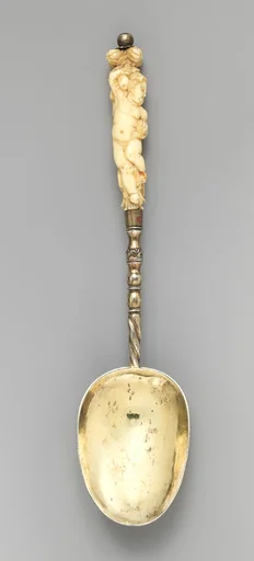 Spoon with putto handle