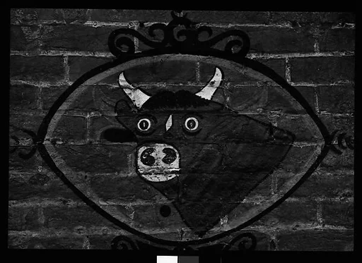 [Painted Butcher's Shop Sign on Brick Wall, Possibly Edwards, Mississippi]