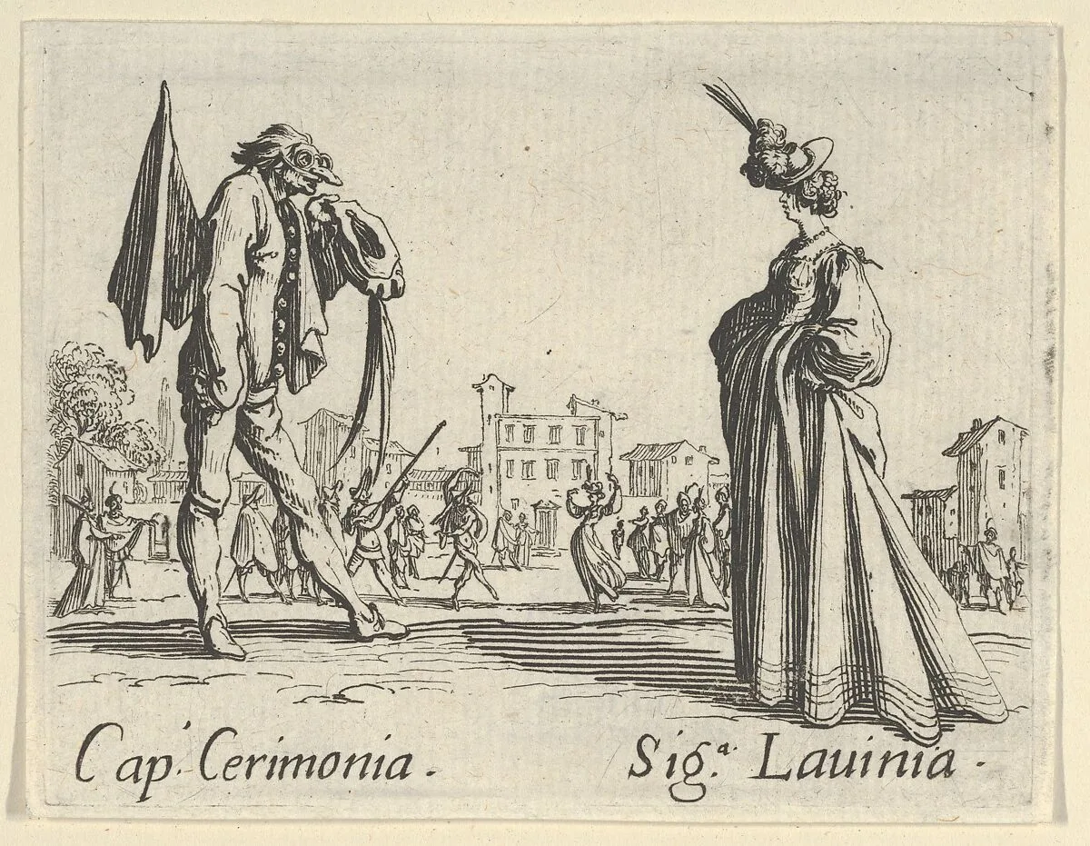 Cap. Cerimonia - Sig. Lauinia, from the Balli di Sfessania — Jacques Callot
