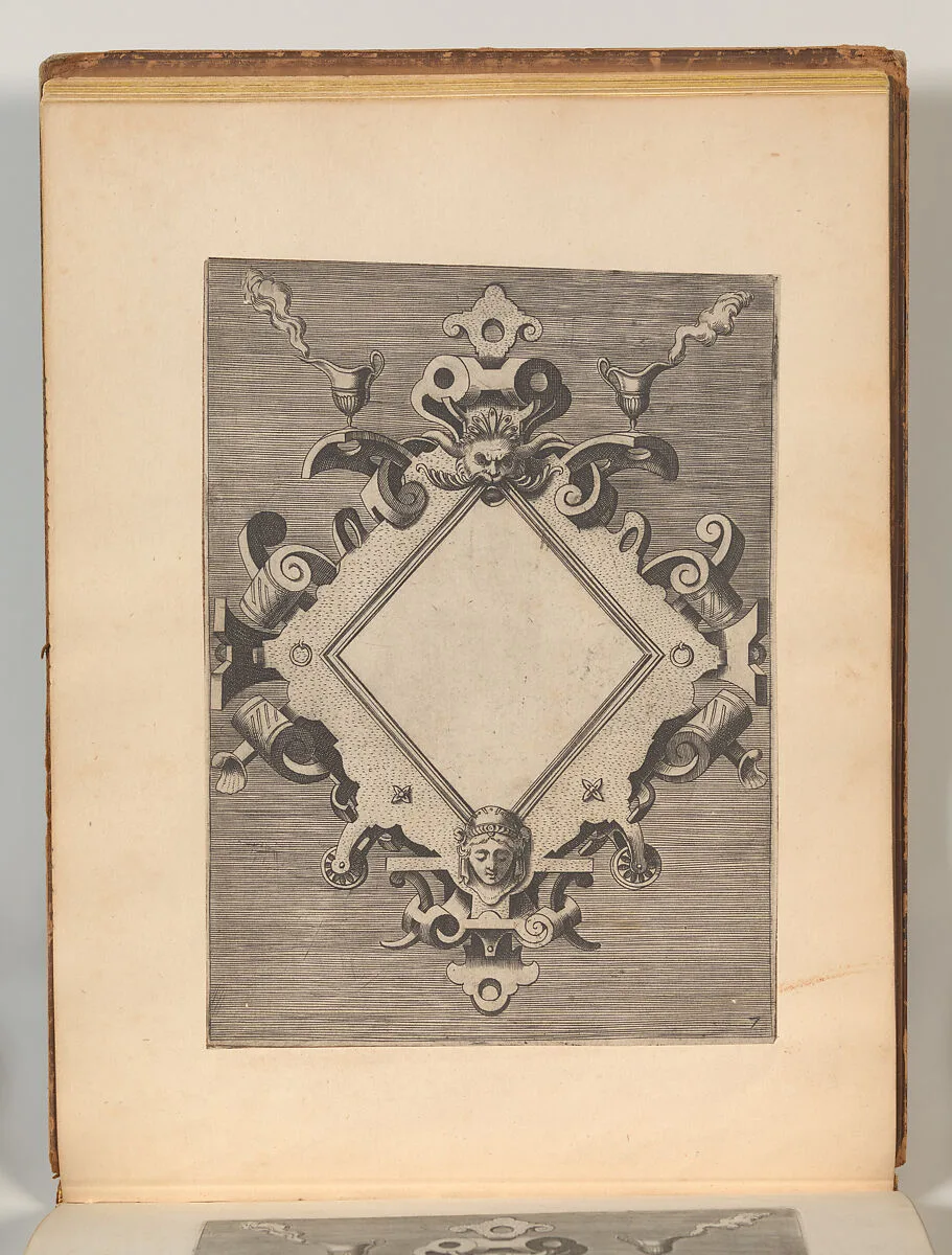 Targhe ed altri ornati di varie e capricciose invenzioni (Cartouches and other ornaments of various and capricious invention, page 23) — Carlo Losi|Hans Vredeman de Vries
