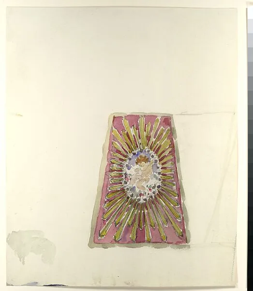 Lamp shade pattern — Tiffany Studios|Louis C. Tiffany|Tiffany Glass and Decorating Company|Tiffany Glass Company
