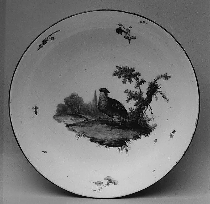 Saucer (part of a service) — Frankenthal Porcelain Manufactory|Adam Bergdoll|Karl Theodor period