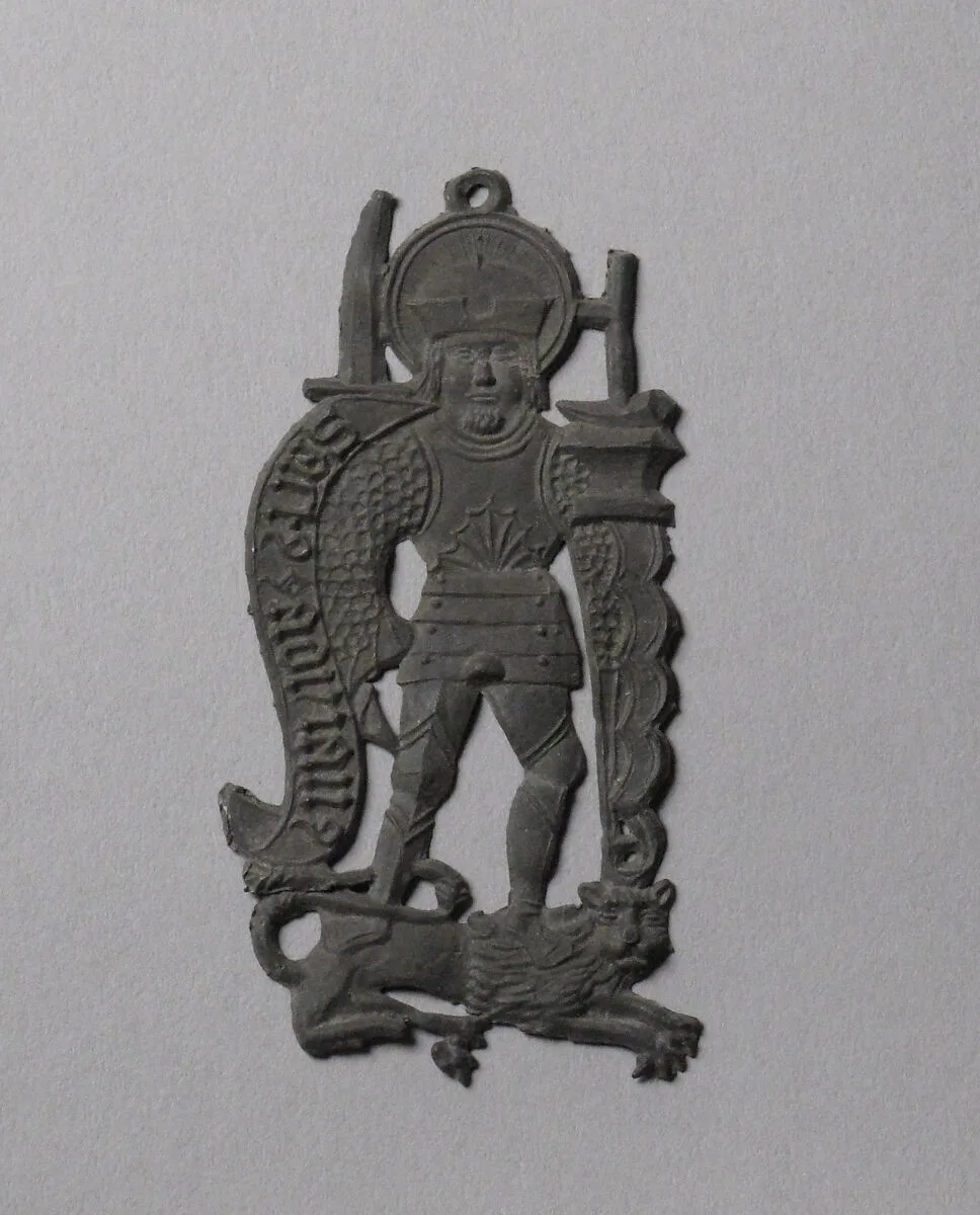 Pilgrim's Badge representing Saint Adrian — Unknown
