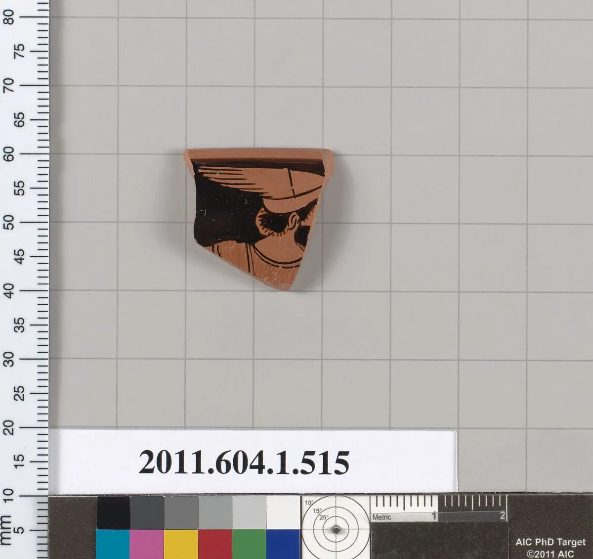 Terracotta rim fragment of a kylix (drinking cup) — Unknown