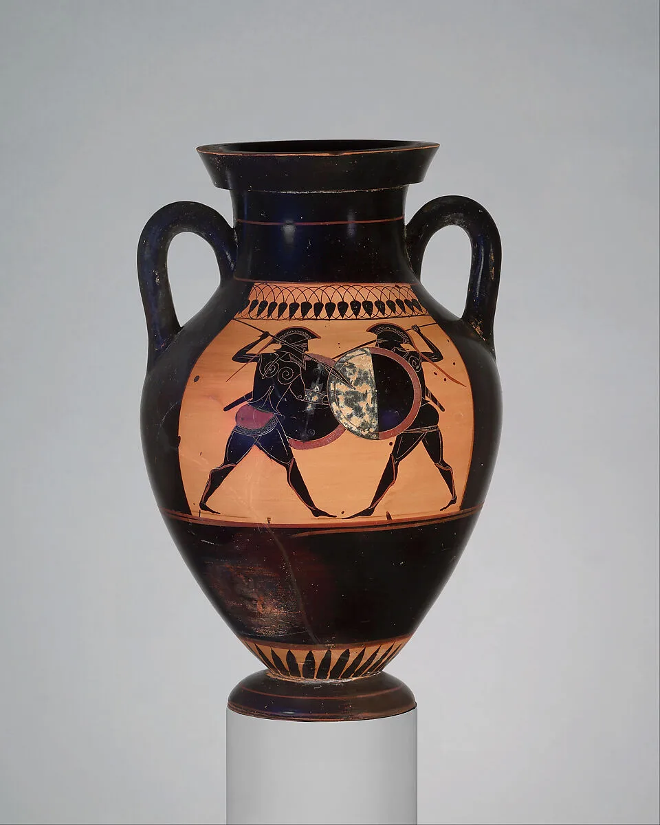 Terracotta amphora (jar) — Lysippides Painter