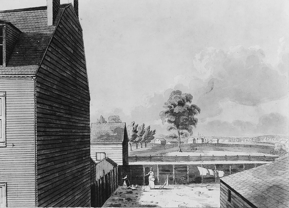 View from My Work Room Window in Hammond Street, New York City — John Hill