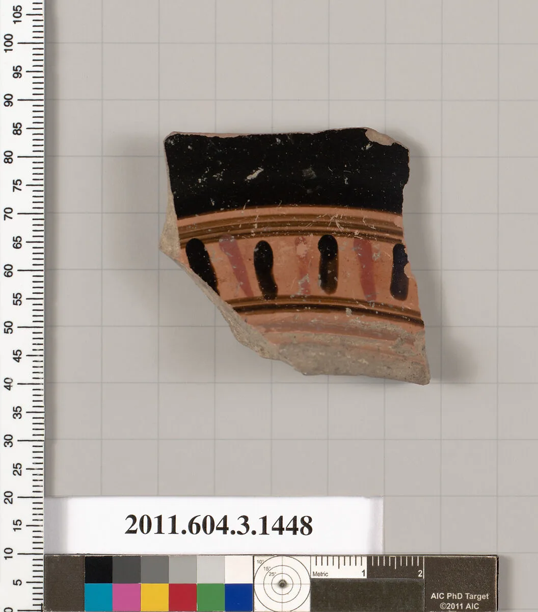 Terracotta fragment of a skyphos (deep drinking cup) — Unknown