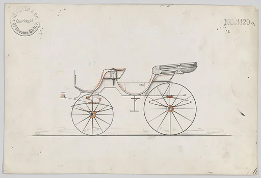Design for 2 seat Cabriolet Phaeton, no. 3129a