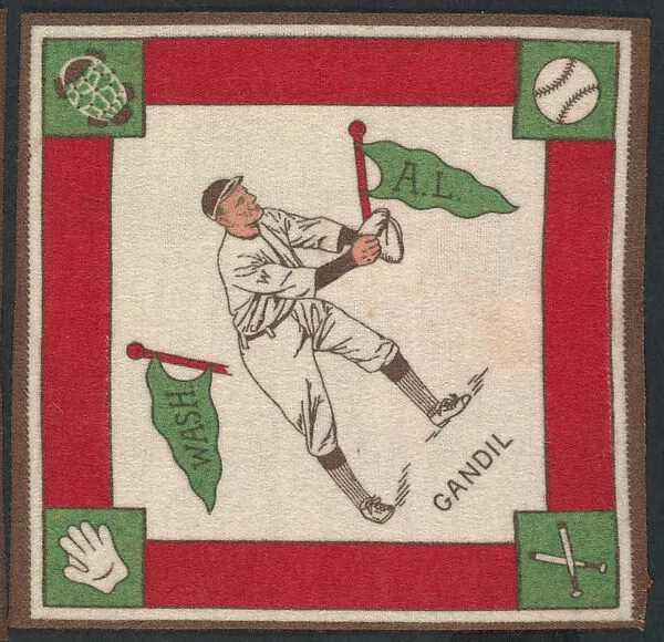 Chick Gandil, Washington, American League from Baseball Players Felt Blanket series (B18) — Unknown