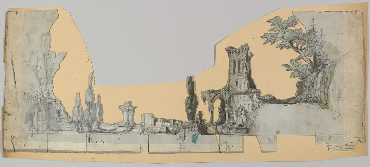 Design for a Stage Set — Eugène Cicéri