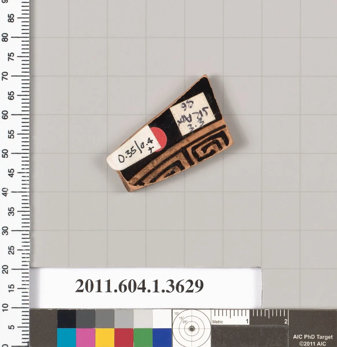 Terracotta fragment of a kylix (drinking cup) — Unknown