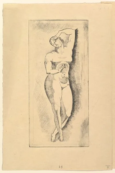 Female nude, standing — Elie Nadelman